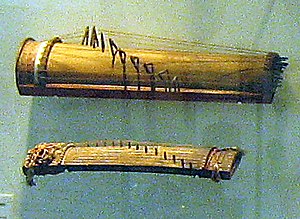 Chinese half-tube bamboo zithers
