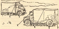Brian Robb's sketch of 'Cannibal' disguise of 25-pounder gun, limber, quad as trucks.jpg