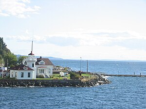 Mukilteo Lighthouse at Fort Casey, Whidbey Island, Washington USA