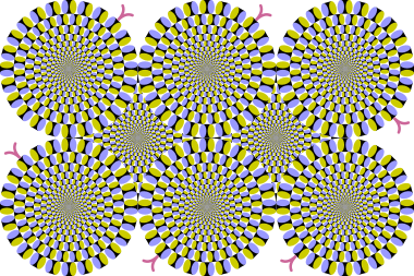 Ilusión de serpientes rotatorias