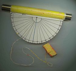 Hand made clinometer